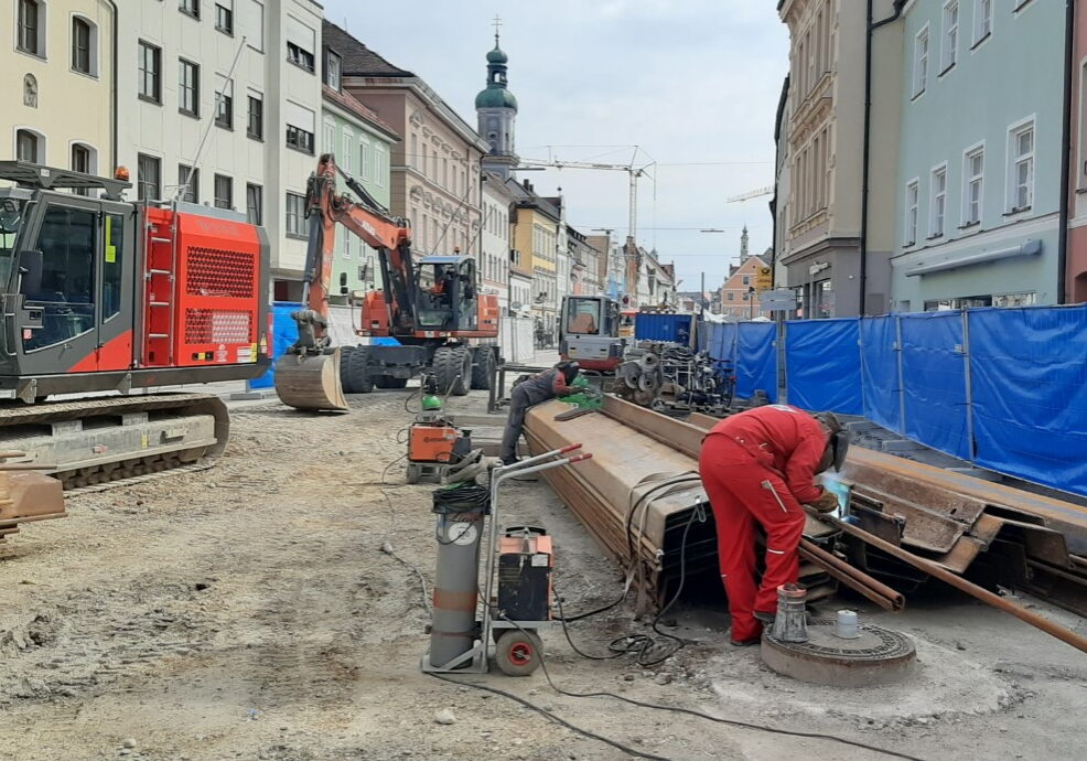 Erschütterungen: Baustelle Ortskern